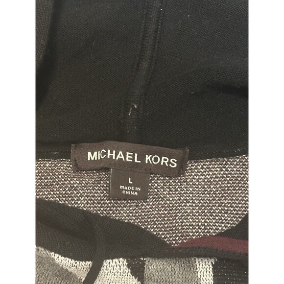 Michael Kors Men’s Size L Sweatshirt Hoodie All Over Logo Print Designer $128 - Picture 8 of 9